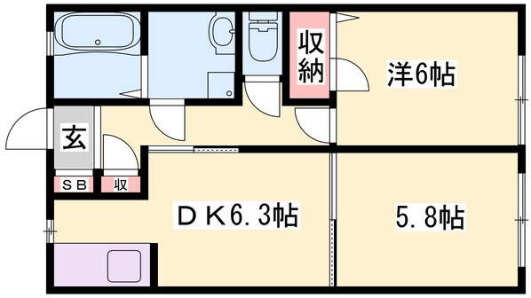 土山駅 徒歩19分 1階の物件間取画像